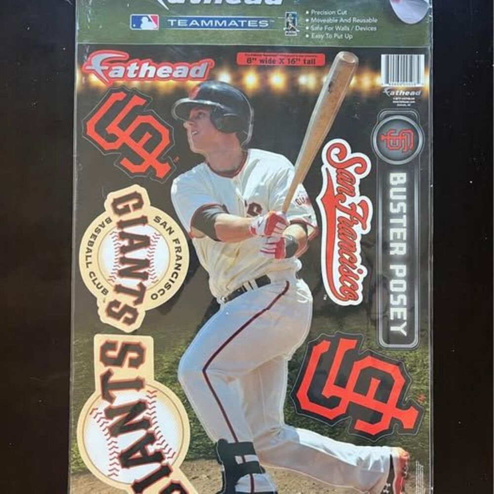 NWT Fathead‎ Buster Posey Wall Decals San Francisco Giants Stickers